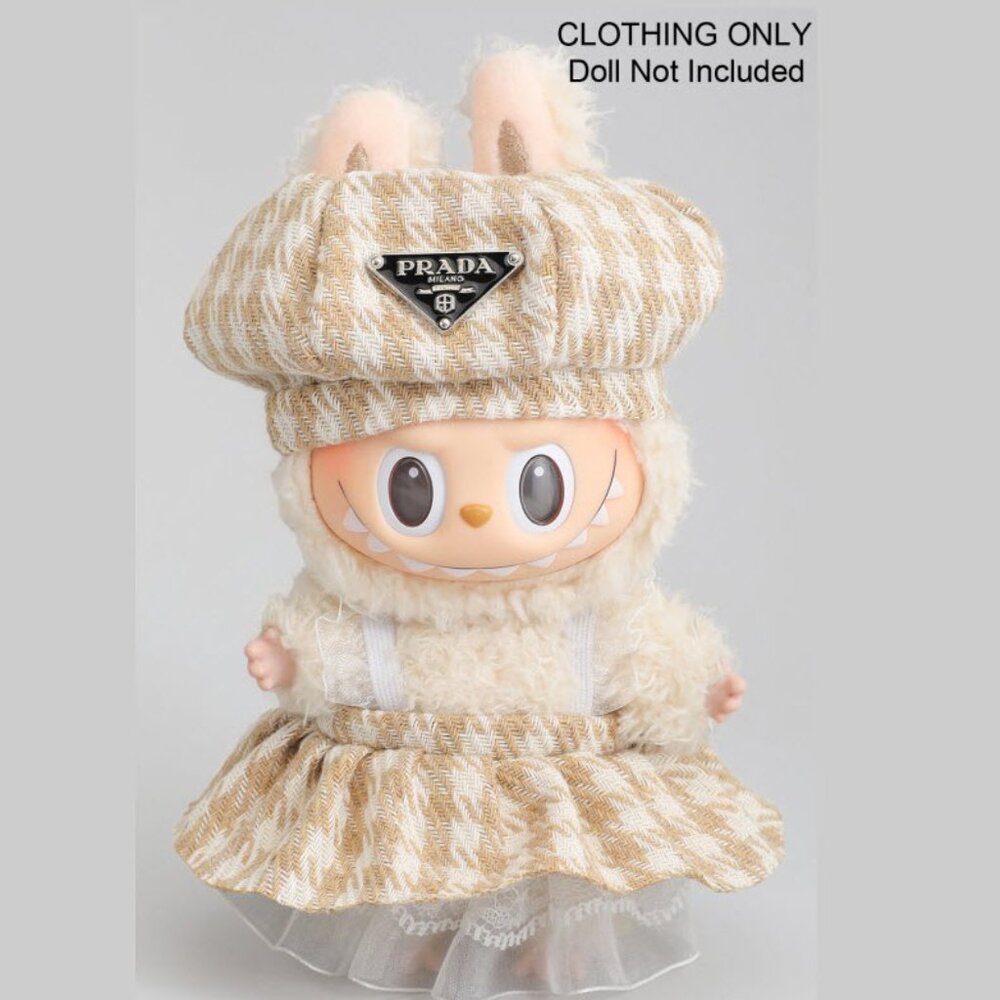 BEIGE OUTFIT FOR LABUBU DOLL